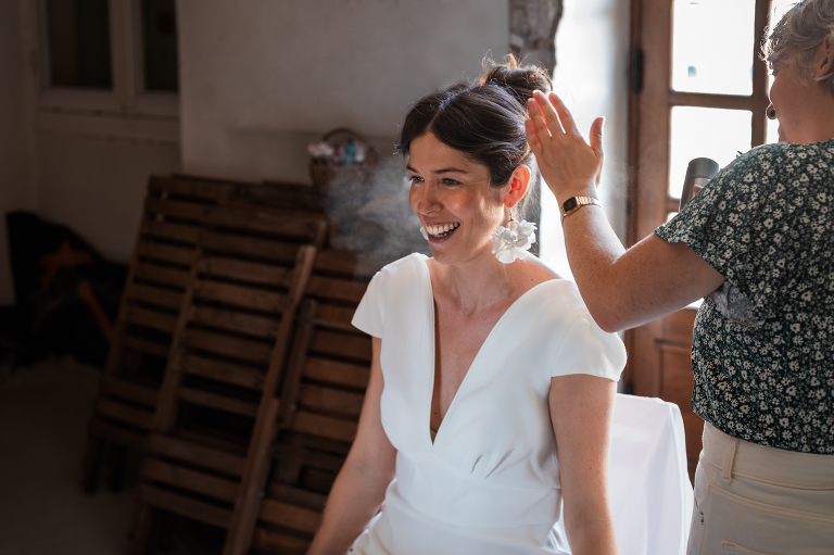 Les préparatifs de la mariée