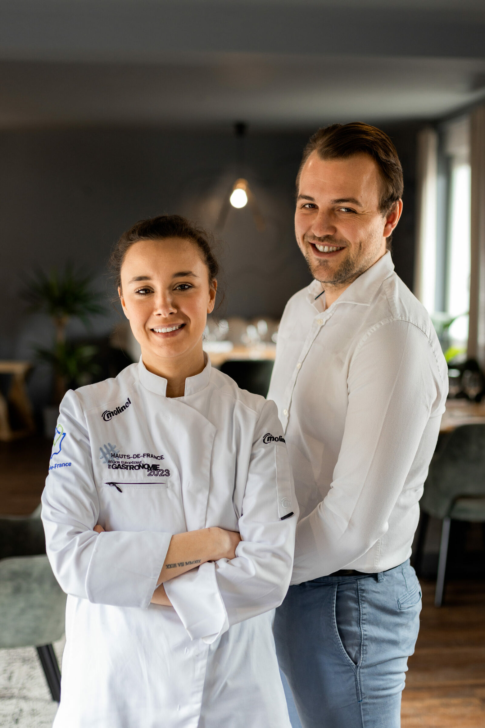 Portrait équipe d'un restaurant gastronomique